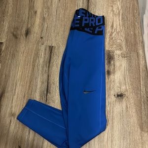Blue Nike Leggings